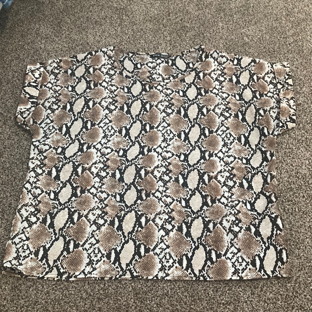 Shein snakeskin blouse